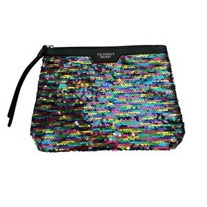 NWOT Victoria Secret Rainbow Sequin Bag